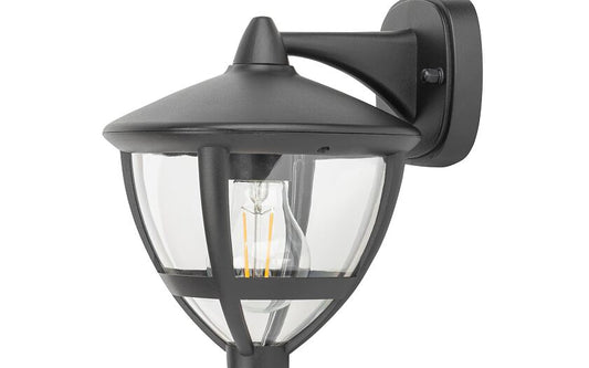 Ameliro E27 buitenwandlamp IP44 zwart