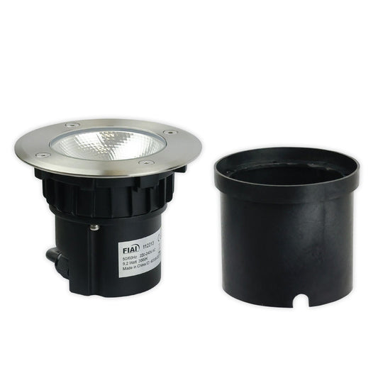 Grondspot RVS rond Ø125 9,2W 700lm 90° 3000K IP67