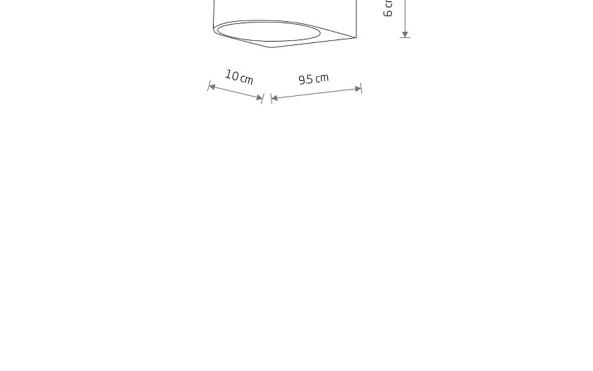 Nelano LED buitenwandlamp compact IP54 zwart