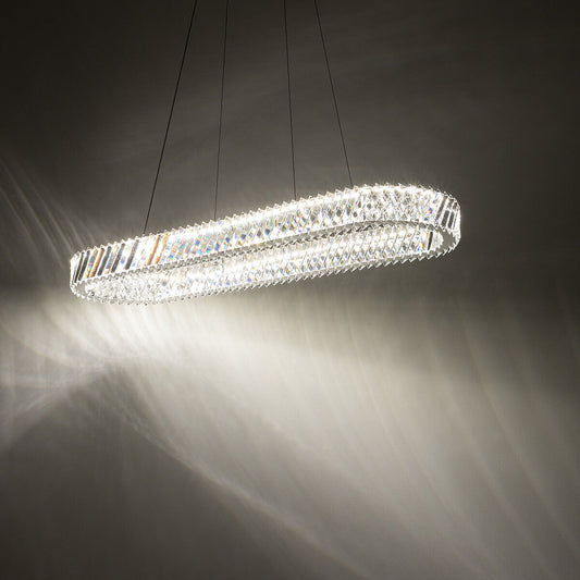 LUXORA OVAL kristallen kroonluchter sfeerbeeld