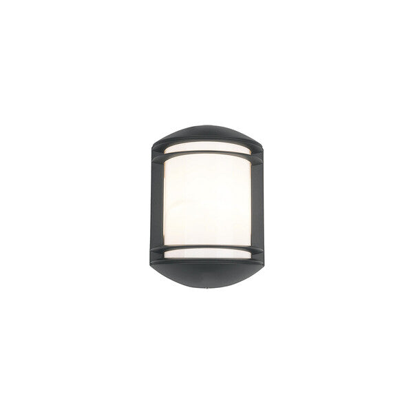 Quarano E27 wandlamp grafiet-wit sfeerbeeld