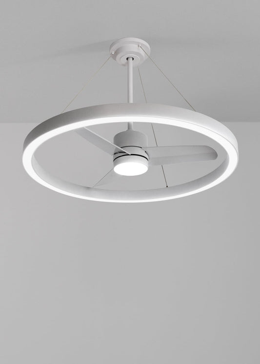 Halovaro plafondventilator met LED-lichtring DC 36W Ø108 cm