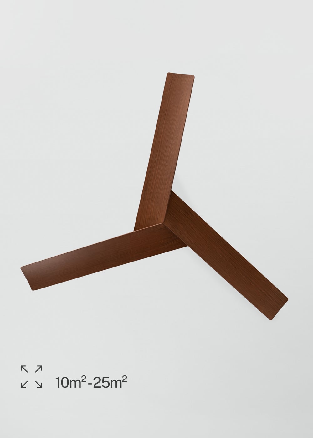 Sharpavo plafondventilator zonder lamp DC 40W Ø132 cm zwart donker hout