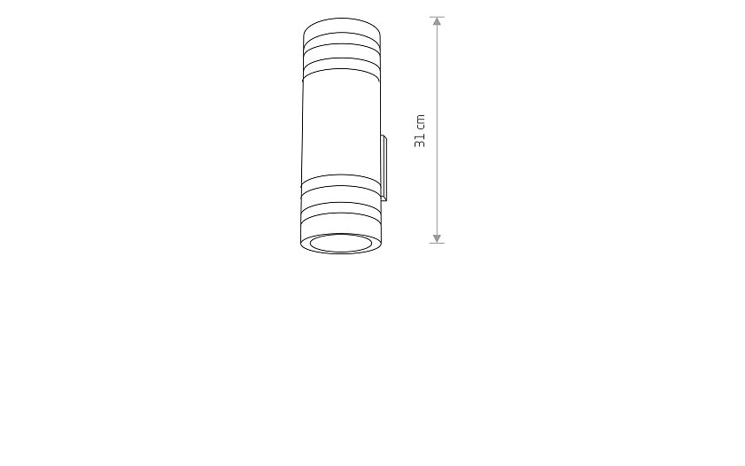 Sieraro E27 buitenwandlamp up-down IP54 zwart