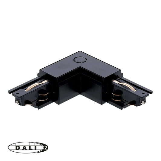 Lumexa DALI L-connector binnenhoek zwart
