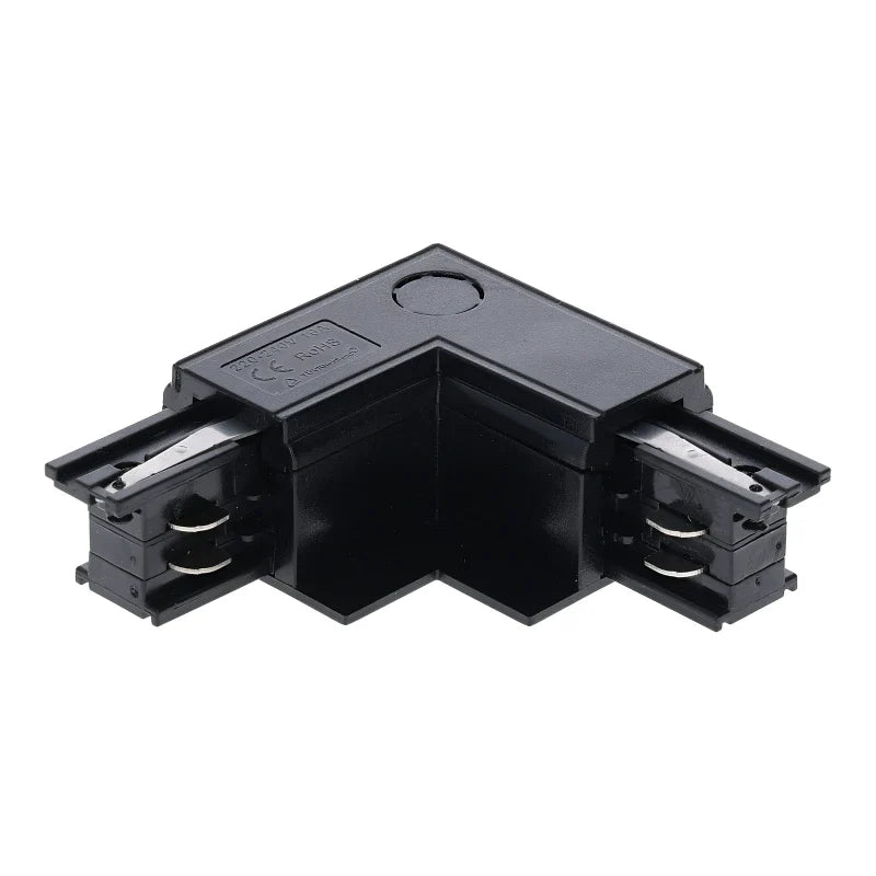 Lumexa inbouw L-connector binnenhoek zwart
