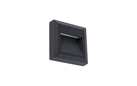 Sidano LED buitenwandlamp vierkant IP54 zwart
