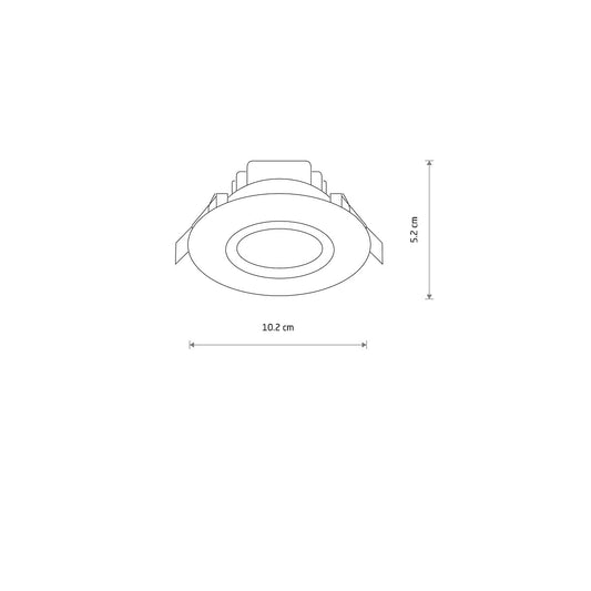 HELIOS LED inbouwspot sfeerbeeld