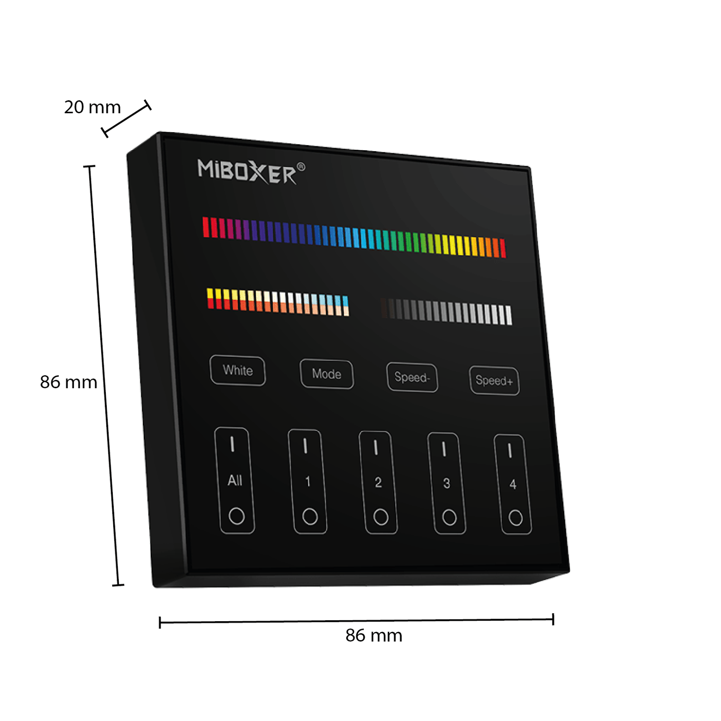 Mi-Light Afstandsbediening 4 Groepen RGB+CCT (B4-B)
