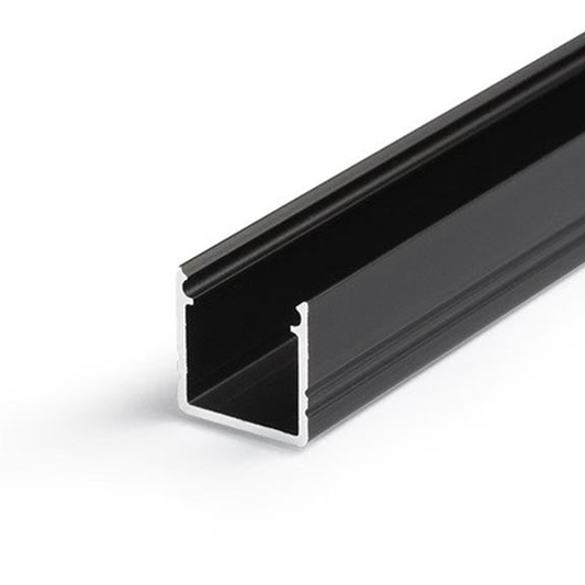 Smart aluminium LED strip profiel 10mm zwart 2m