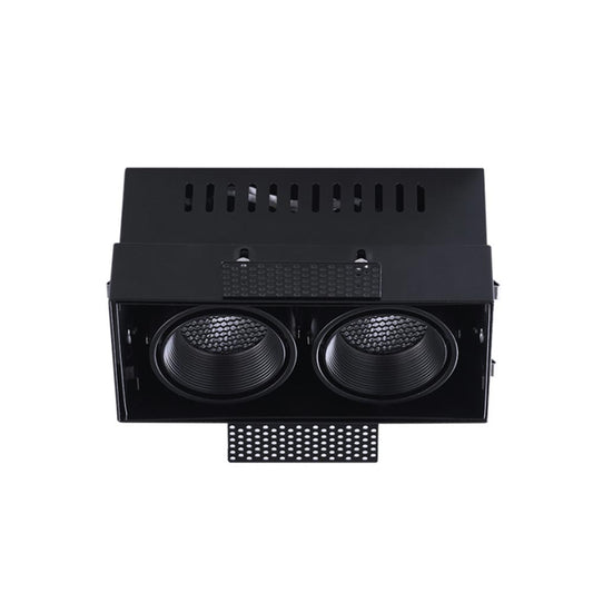 Inbouwspot TROFA 2lichts trimless - zwart