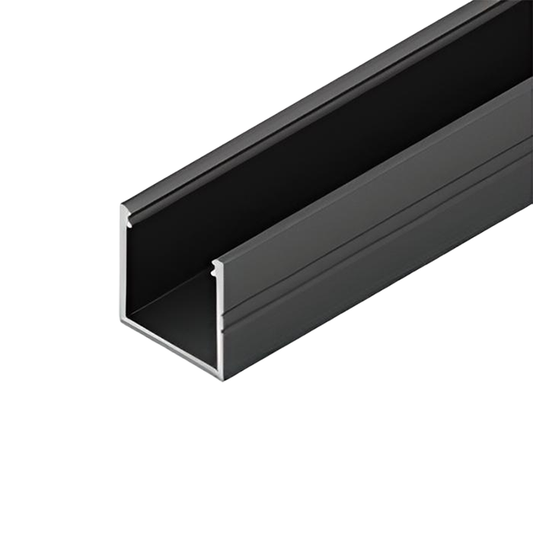 Smart aluminium LED strip profiel 16mm zwart 2m