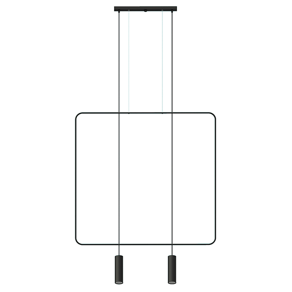 Linea Twin 2-lichts lineaire hanglamp