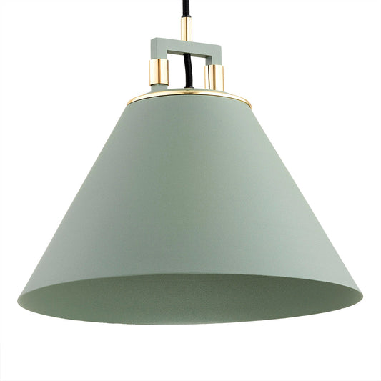 Orte hanglamp Saliegroen-messing 1-lichts