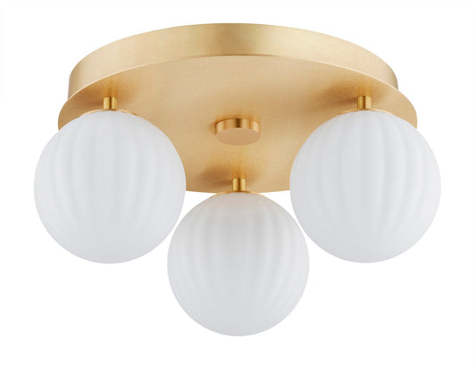 Paloma plafondlamp Geborsteld messing