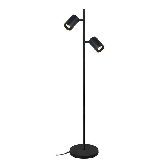 MEGANO 2-flammig | Stehleuchte | 2× GU10 | 150 cm | Champagner oder Schwarz