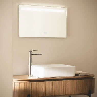 Badkamerspiegel LED 40x70 cm zij-aanzicht