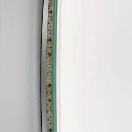 Retro LED spiegel 60 cm CCT instelbaar detail rand
