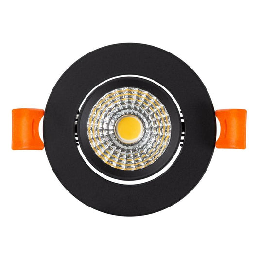 Pivotaro richtbare LED downlight 3W CRI92 zwart zaagmaat 55 mm