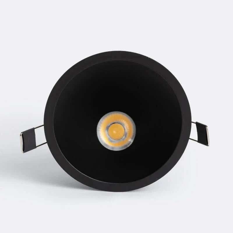 Contalto kantelbare conische LED downlight 9W/12W grijs CRI90 inbouwspot LED 9W zaagmaat Ø100 mm — dimbaar, 2700K/3500K/4000K