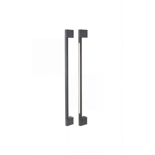 Azzardo GUSTO buitenwandlamp 90 cm donkergrijs