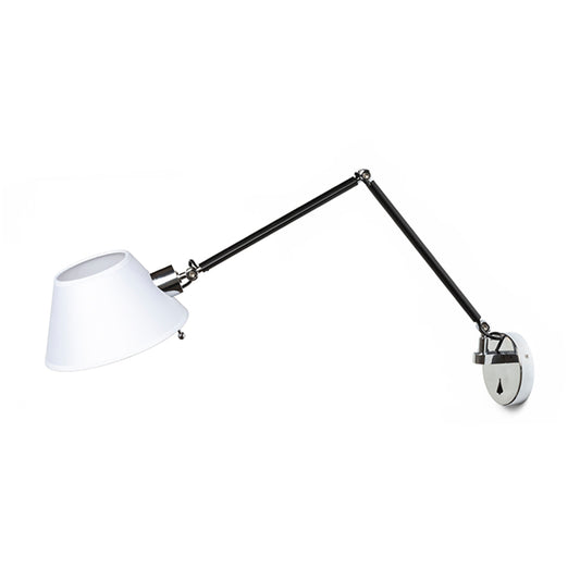 MONTANA wandlamp met arm textiele lampenkap