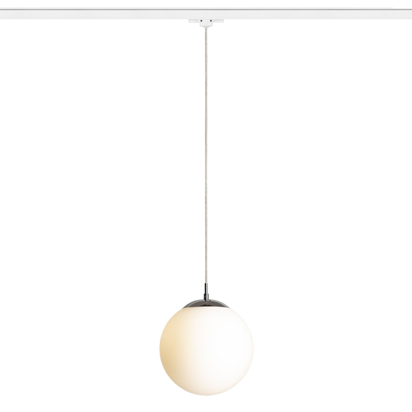 LUNA 25 3-fase hanglamp opaalglas & chroom