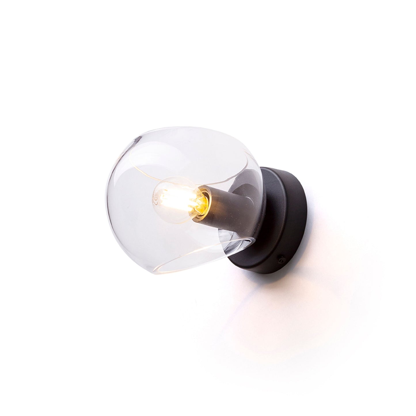 SOLARIS glazen opbouwlamp E14, 3 kleuren