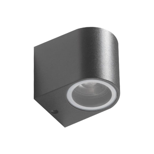 Azzardo RIMINI ronde buitenwandlamp donkergrijs