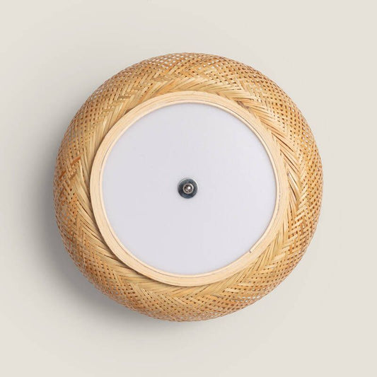 Dalivo plafondlamp bamboe rond excl. lichtbron