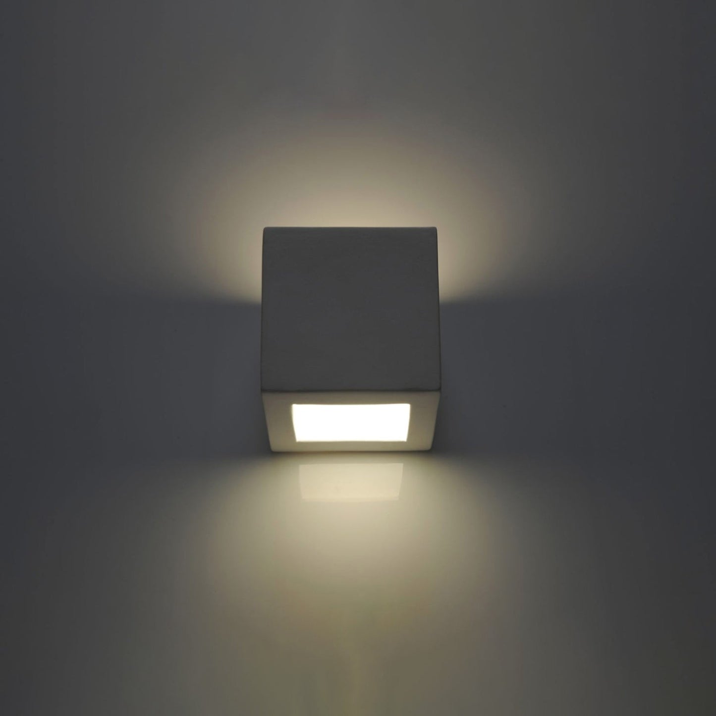 Wandlamp keramiek LEO wit - detail