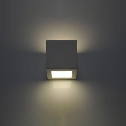 Wandlamp keramiek LEO wit - detail