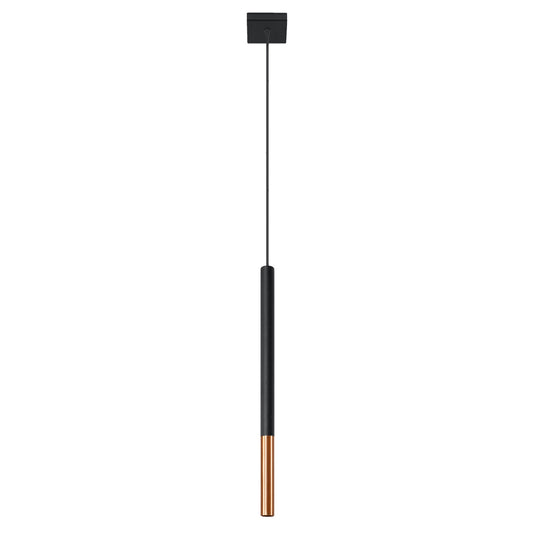 MOZAICA 1 hanglamp G9 zwart met koper