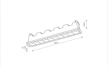 MINI LED 20W 4000K maattekening