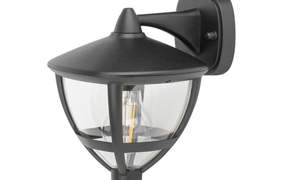 Ameliro E27 buitenwandlamp IP44 zwart