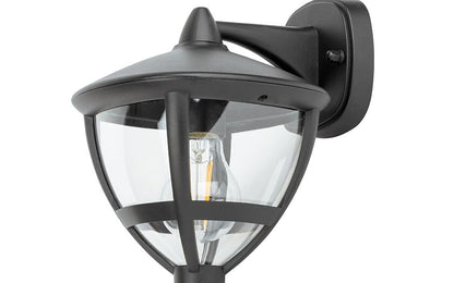 Ameliro E27 buitenwandlamp IP44 zwart