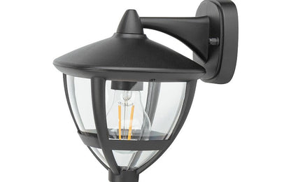 Ameliro E27 buitenwandlamp IP44 zwart