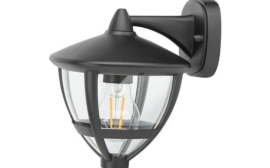 Ameliro E27 buitenwandlamp IP44 zwart