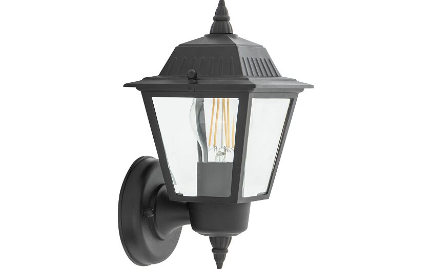 Anaro E27 buitenwandlamp IP44 zwart