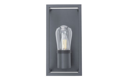 Margano E14 buitenwandlamp IP54 grafiet
