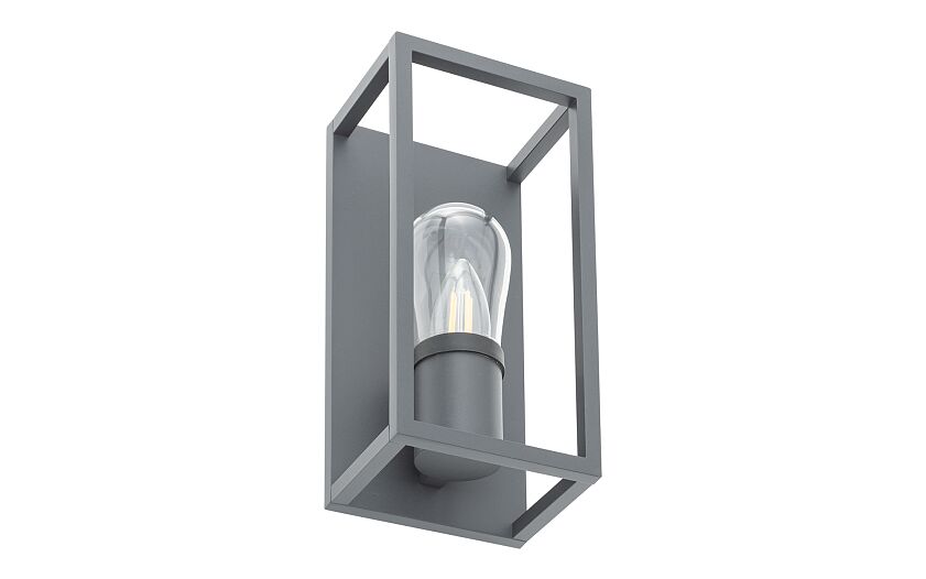 Margano E14 buitenwandlamp IP54 grafiet
