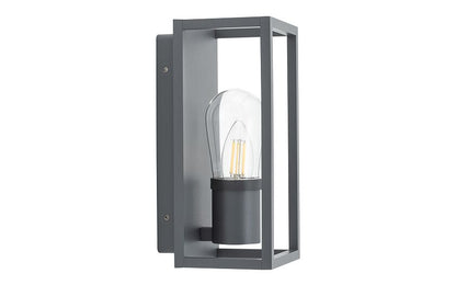 Margano E14 buitenwandlamp IP54 grafiet