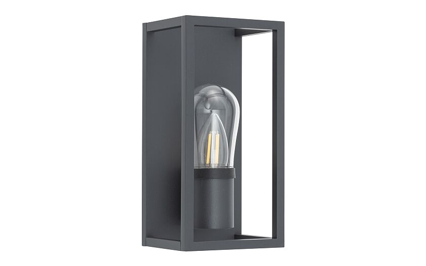 Margano E14 buitenwandlamp IP54 grafiet