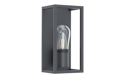 Margano E14 buitenwandlamp IP54 grafiet