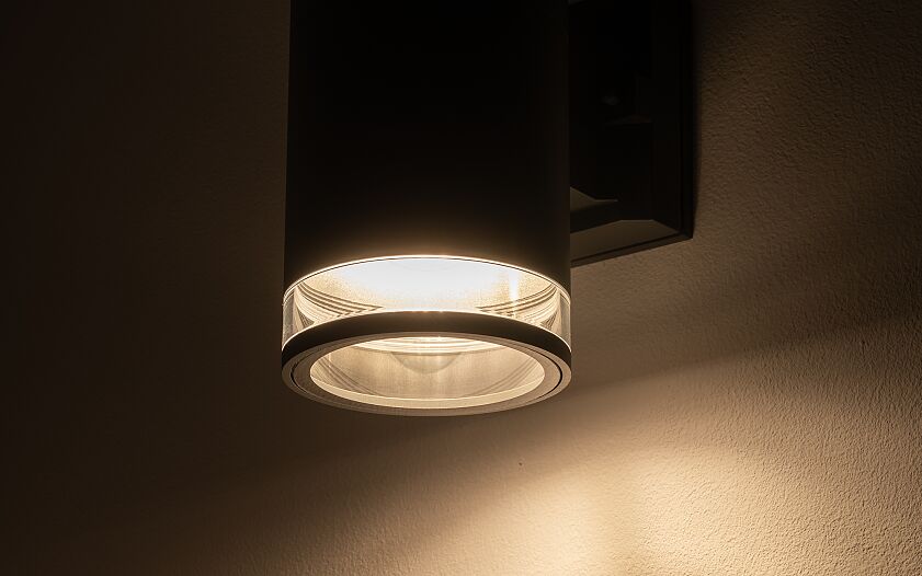 Rockano E27 buitenwandlamp spot IP44 grafiet