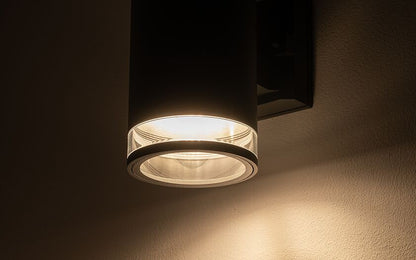 Rockano E27 buitenwandlamp spot IP44 grafiet