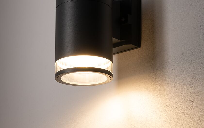 Rockano E27 buitenwandlamp spot IP44 grafiet