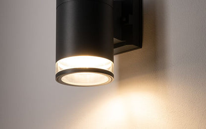 Rockano E27 buitenwandlamp spot IP44 grafiet