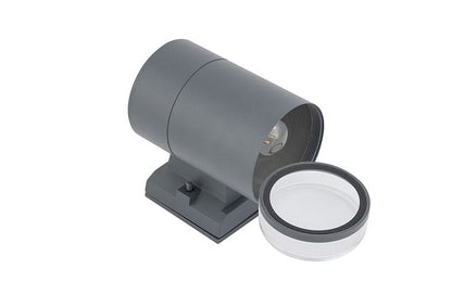 Rockano E27 buitenwandlamp spot IP44 grafiet