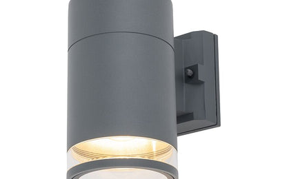 Rockano E27 buitenwandlamp spot IP44 grafiet